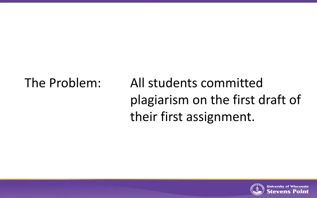 the problem all students committed plagiarism