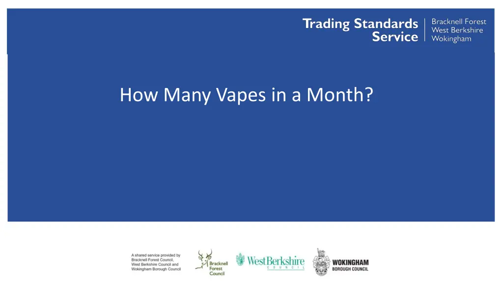 how many vapes in a month