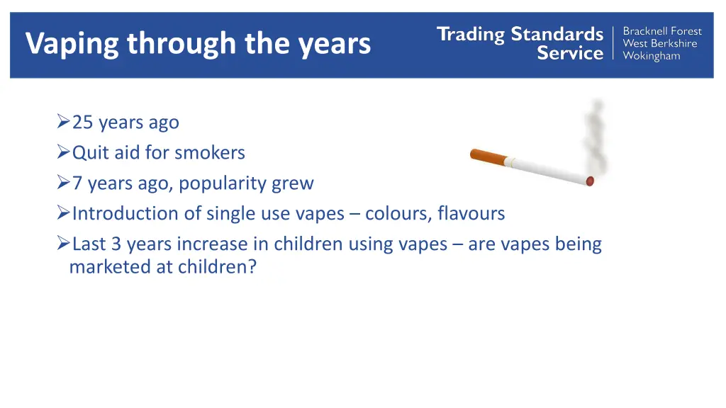 vaping through the years
