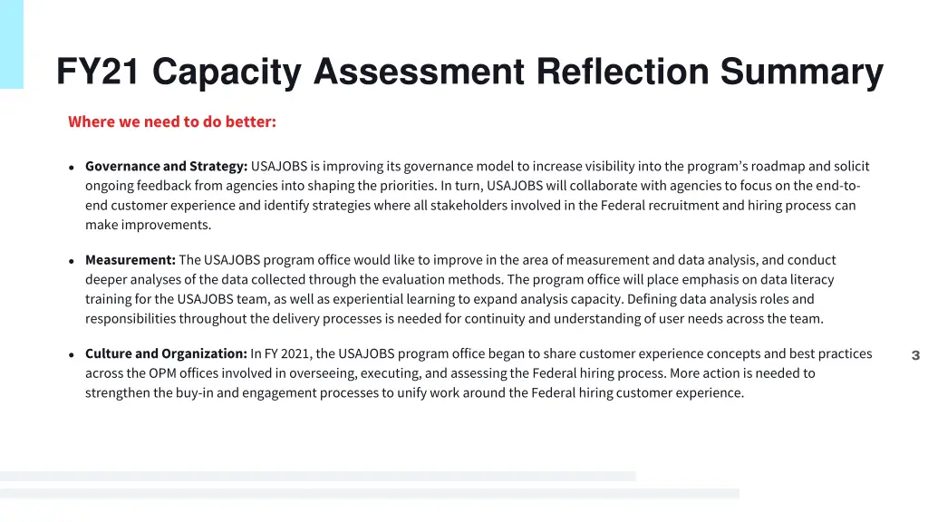 fy21 capacity assessment reflection summary 1
