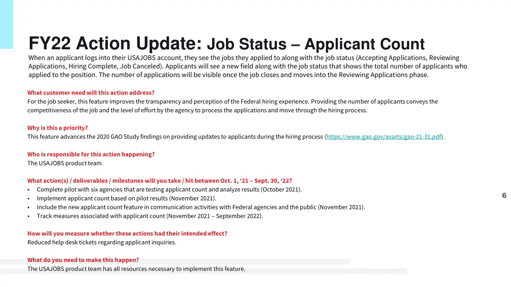 fy22 action update job status applicant count