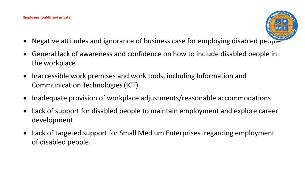 employers public and private