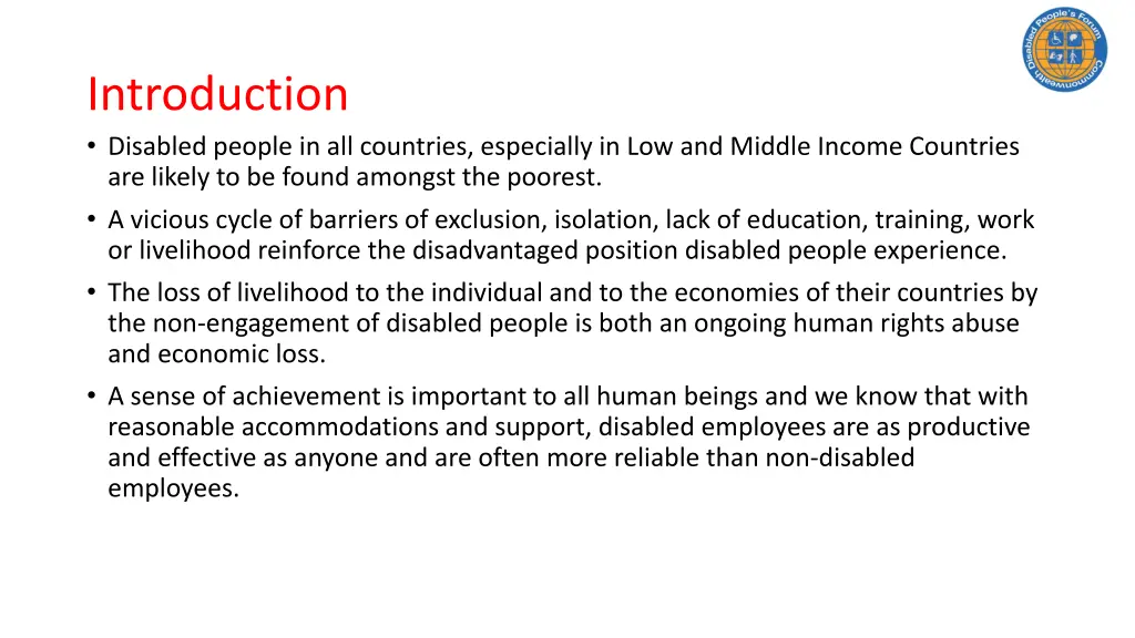 introduction disabled people in all countries