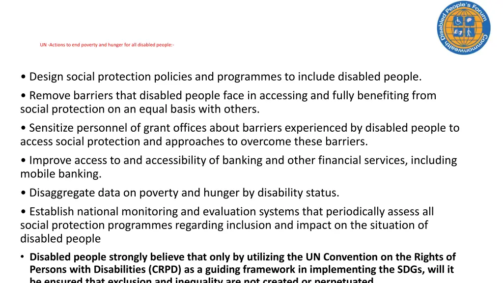 un actions to end poverty and hunger