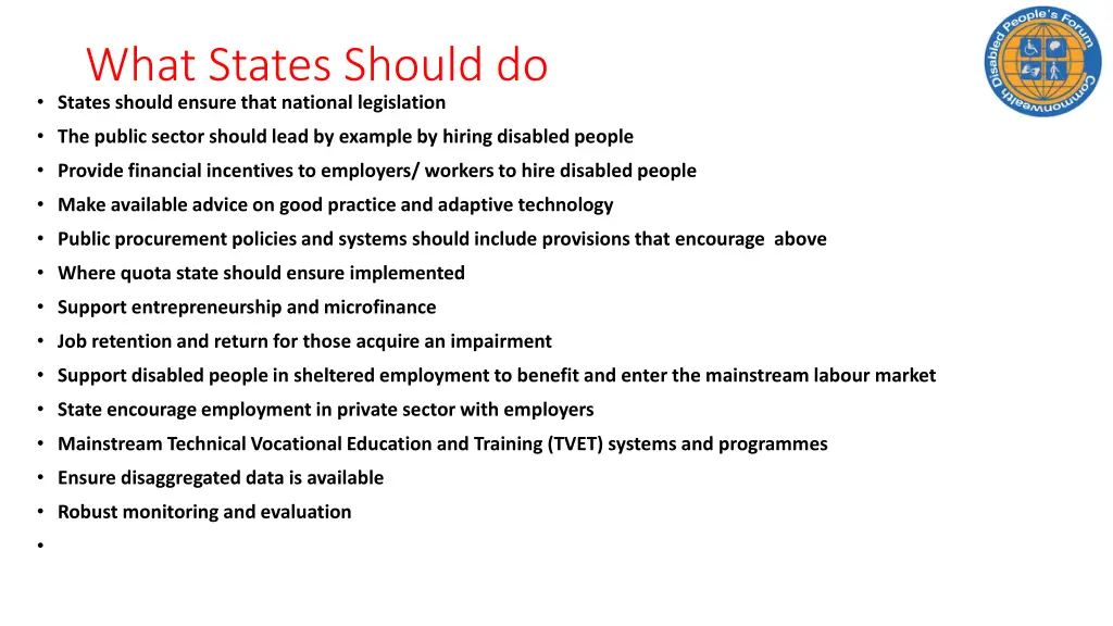 what states should do states should ensure that