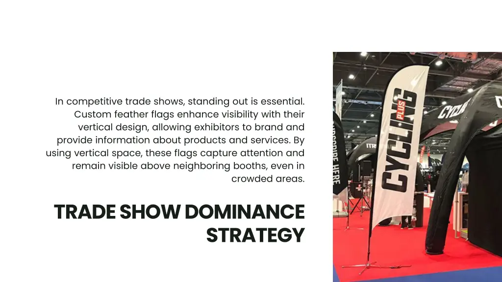in competitive trade shows standing