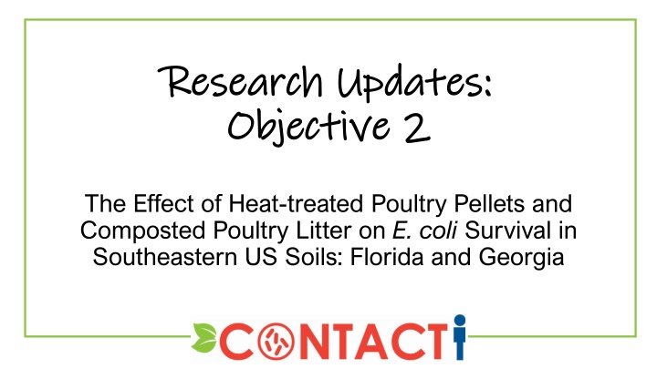research updates research updates objective