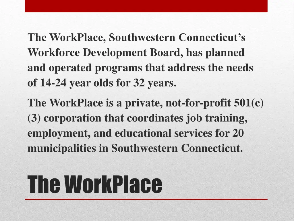 the workplace southwestern connecticut