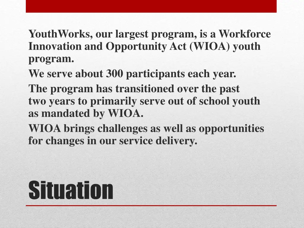 youthworks our largest program is a workforce