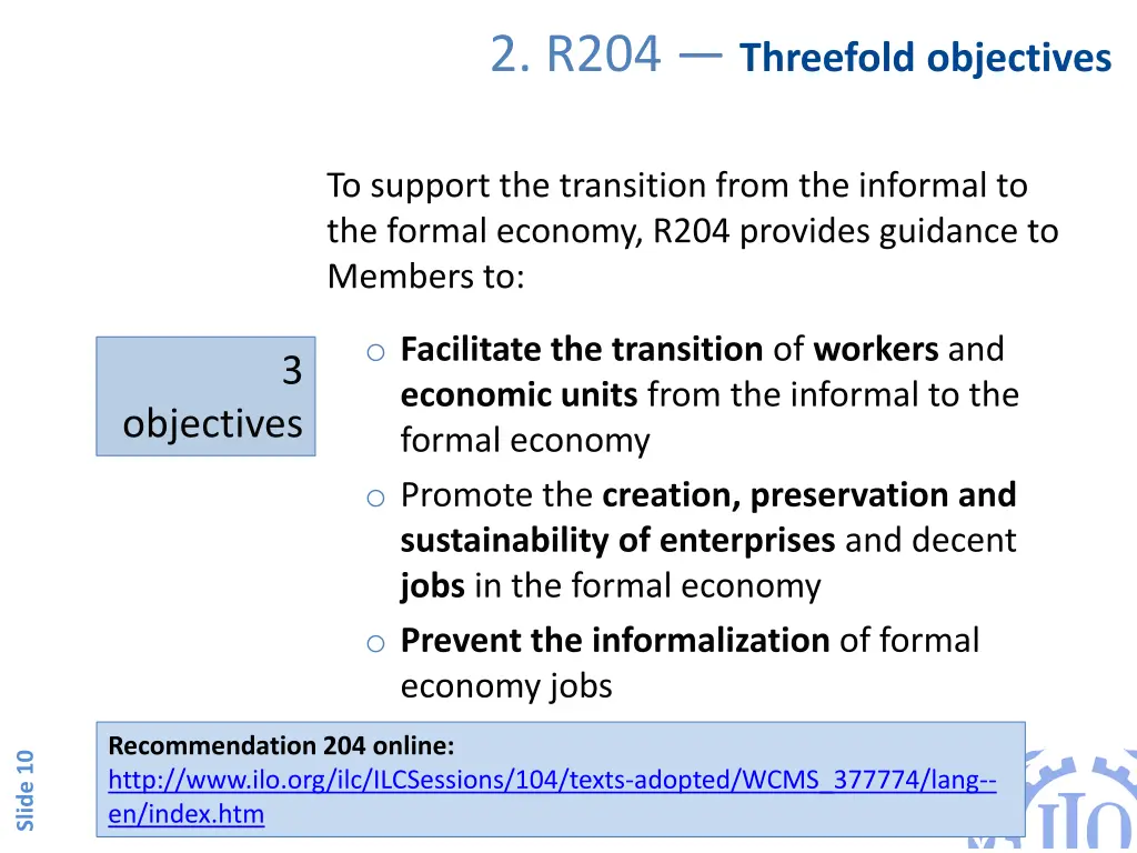 2 r204 threefold objectives