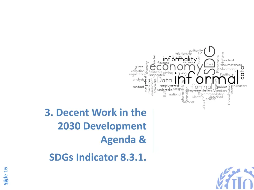 3 decent work in the 2030 development