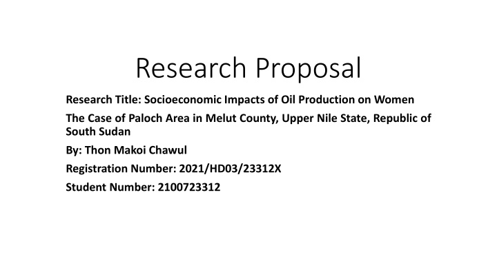 research proposal