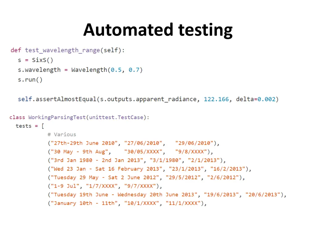 automated testing