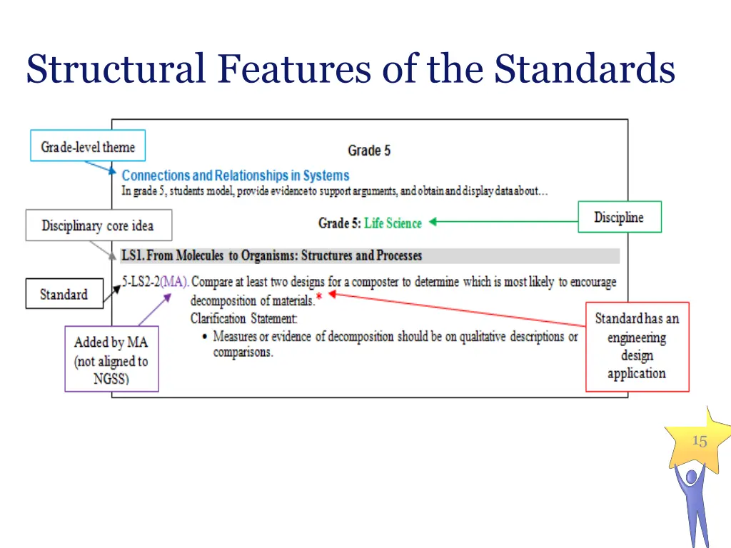 structural features of the standards