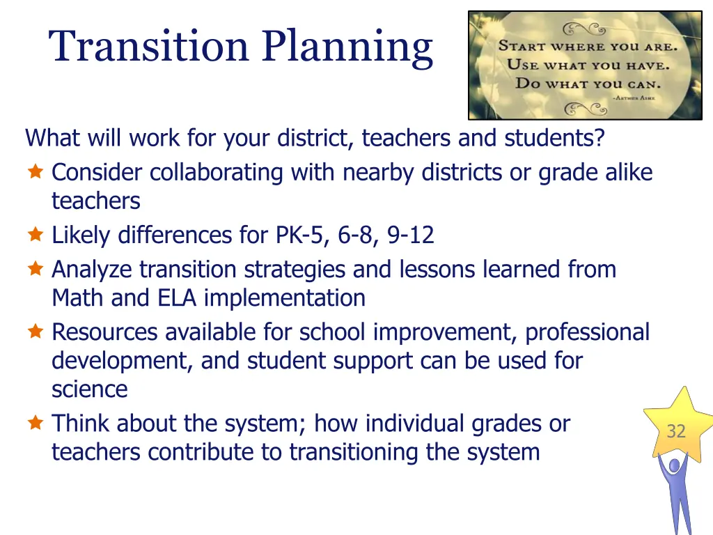 transition planning