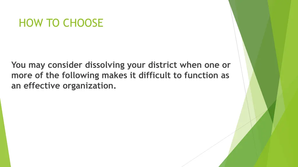 how to choose 1