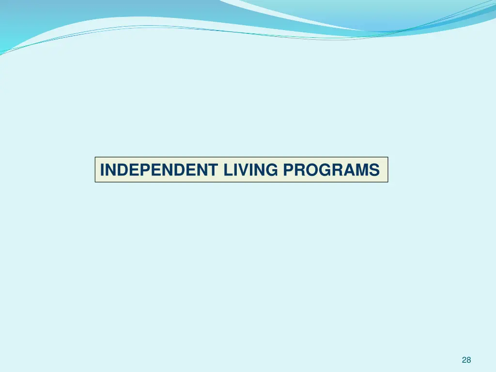 independent living programs