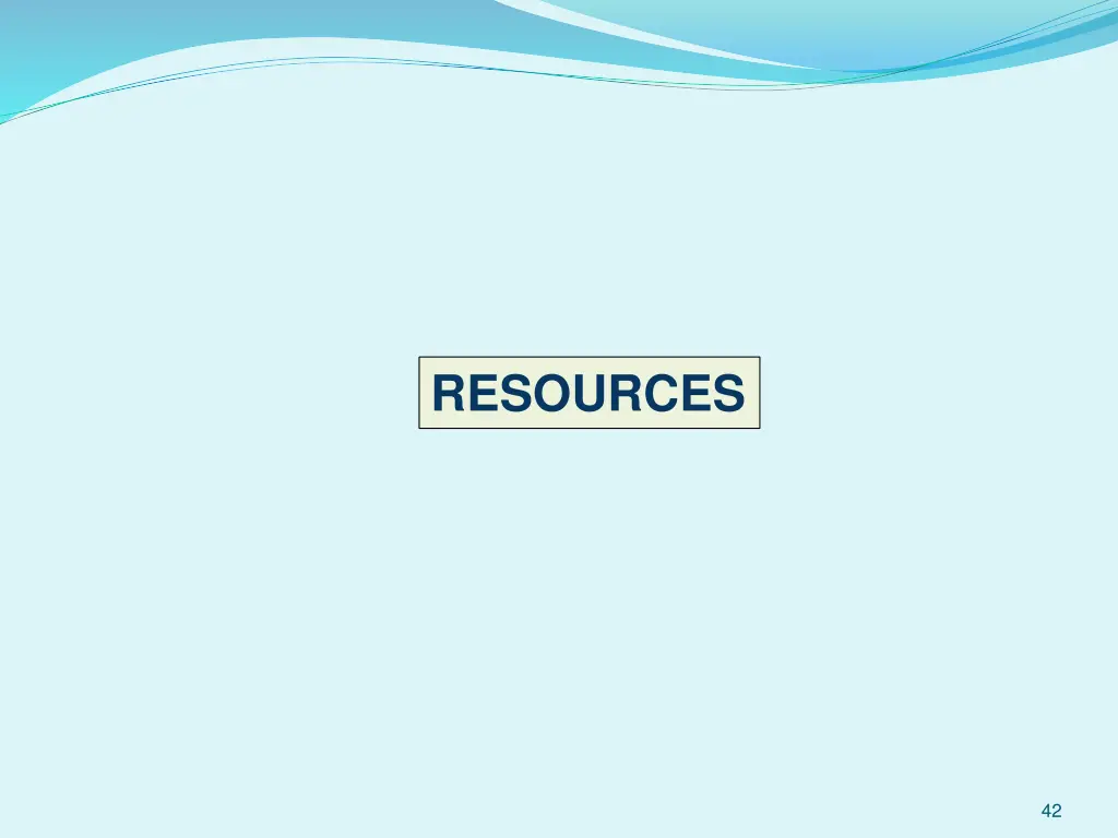 resources