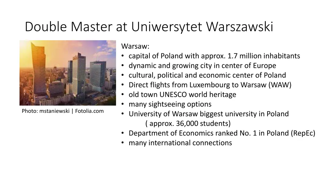 double master at uniwersytet warszawski