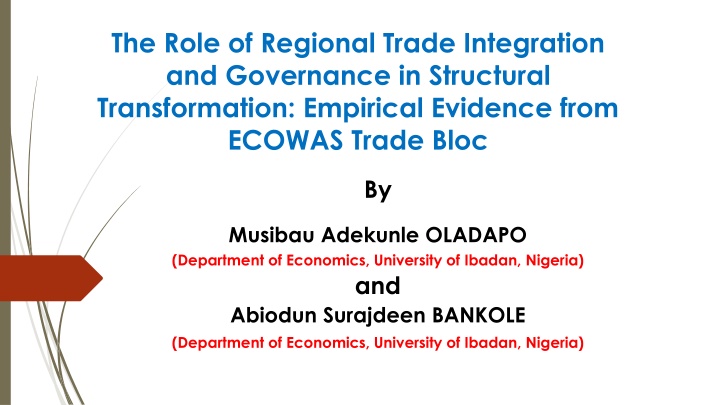 the role of regional trade integration