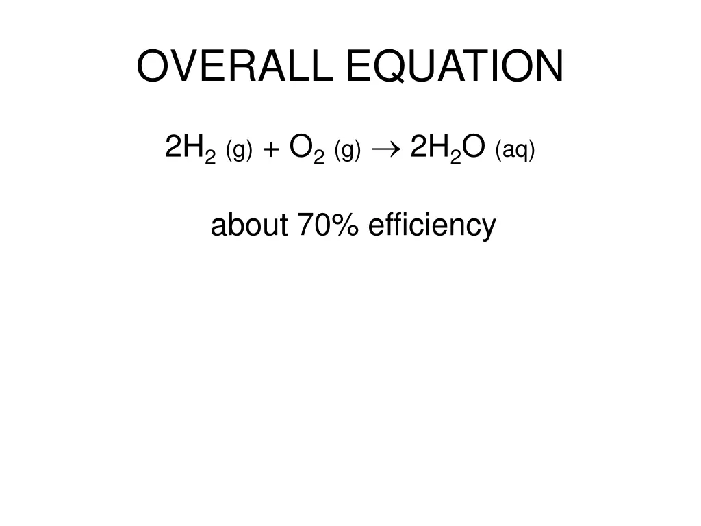 overall equation