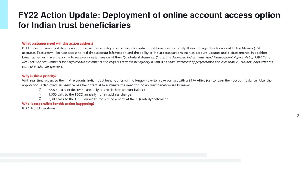 fy22 action update deployment of online account