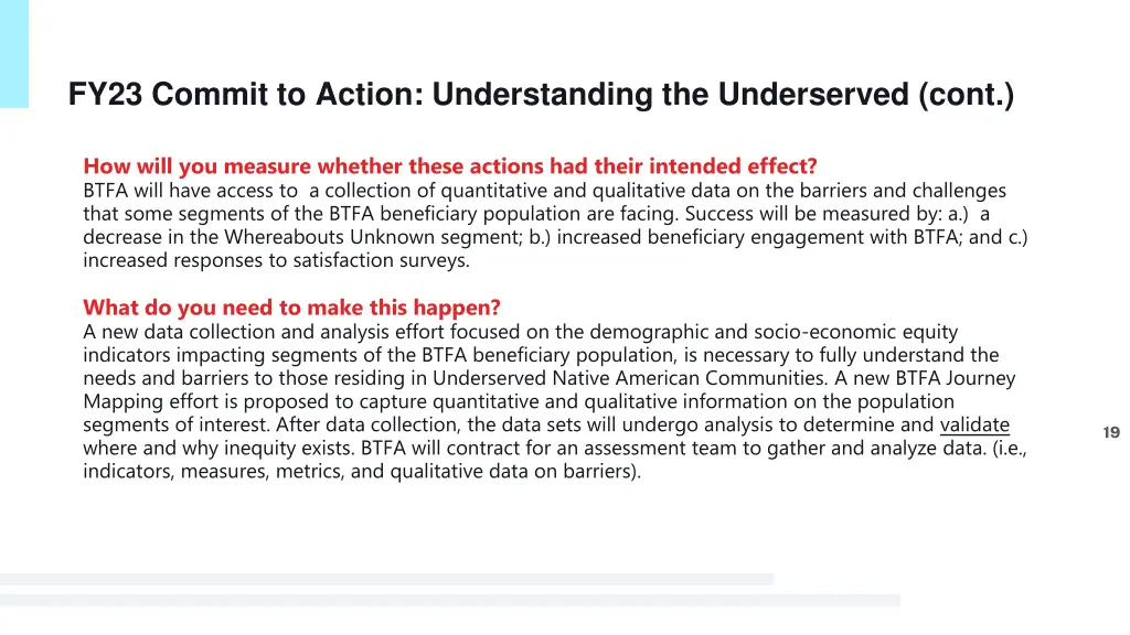 fy23 commit to action understanding 1