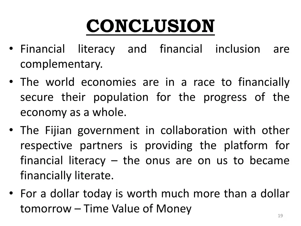 conclusion