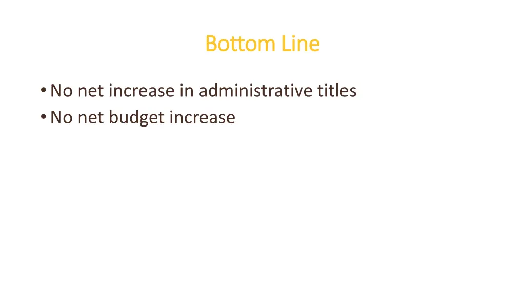bottom line bottom line