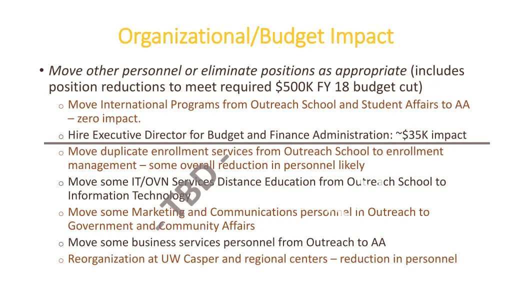 organizational budget impact organizational 1