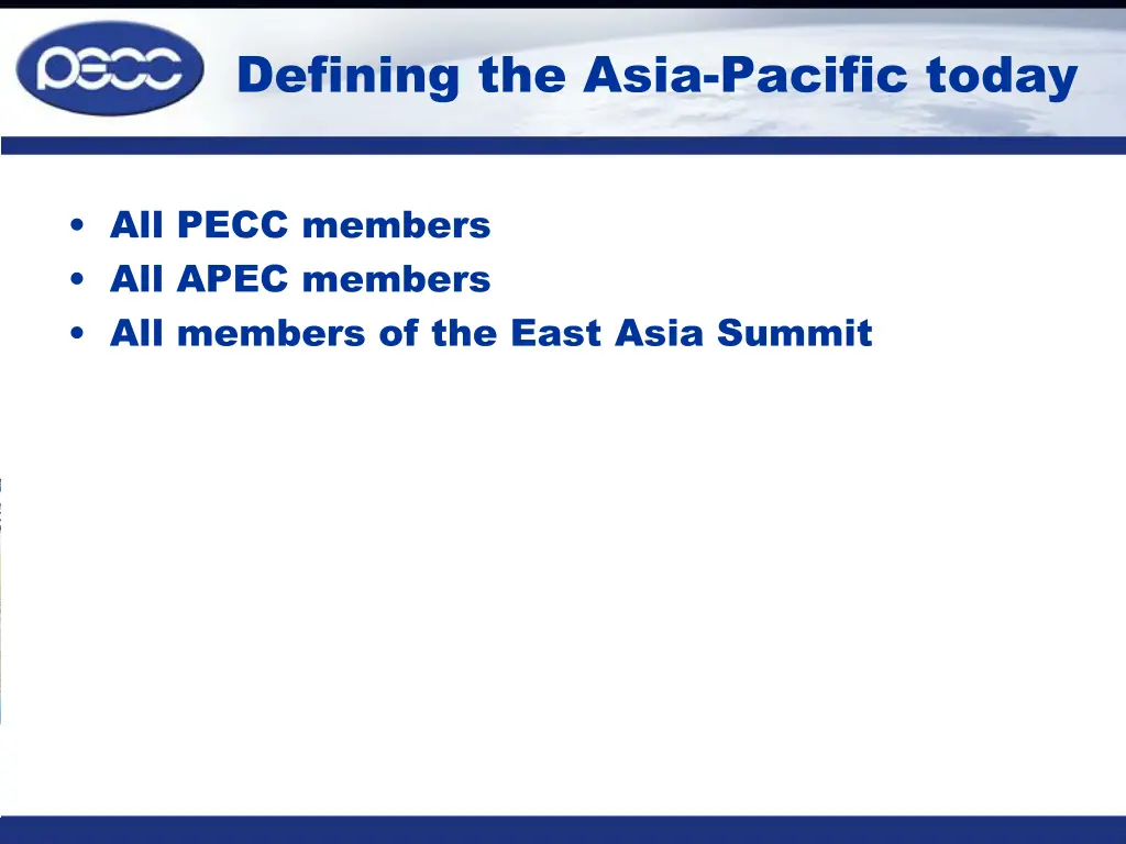 defining the asia pacific today