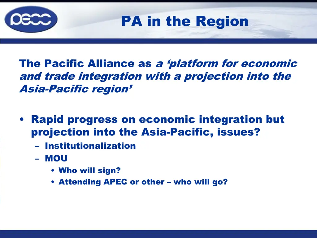 pa in the region