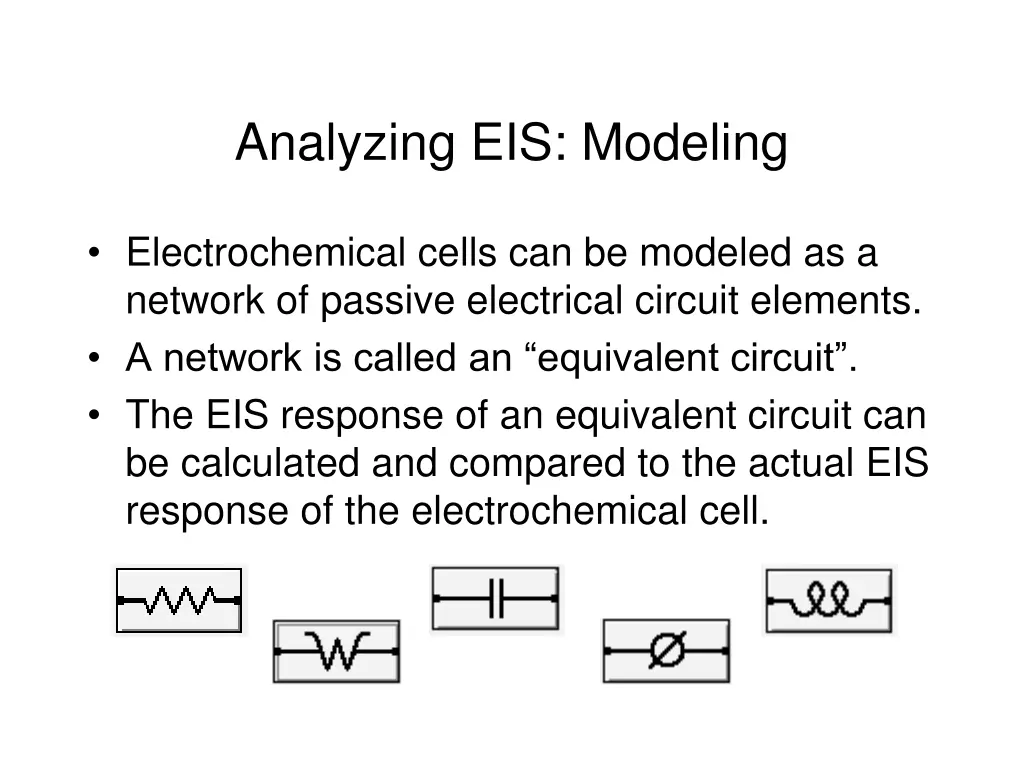 analyzing eis modeling