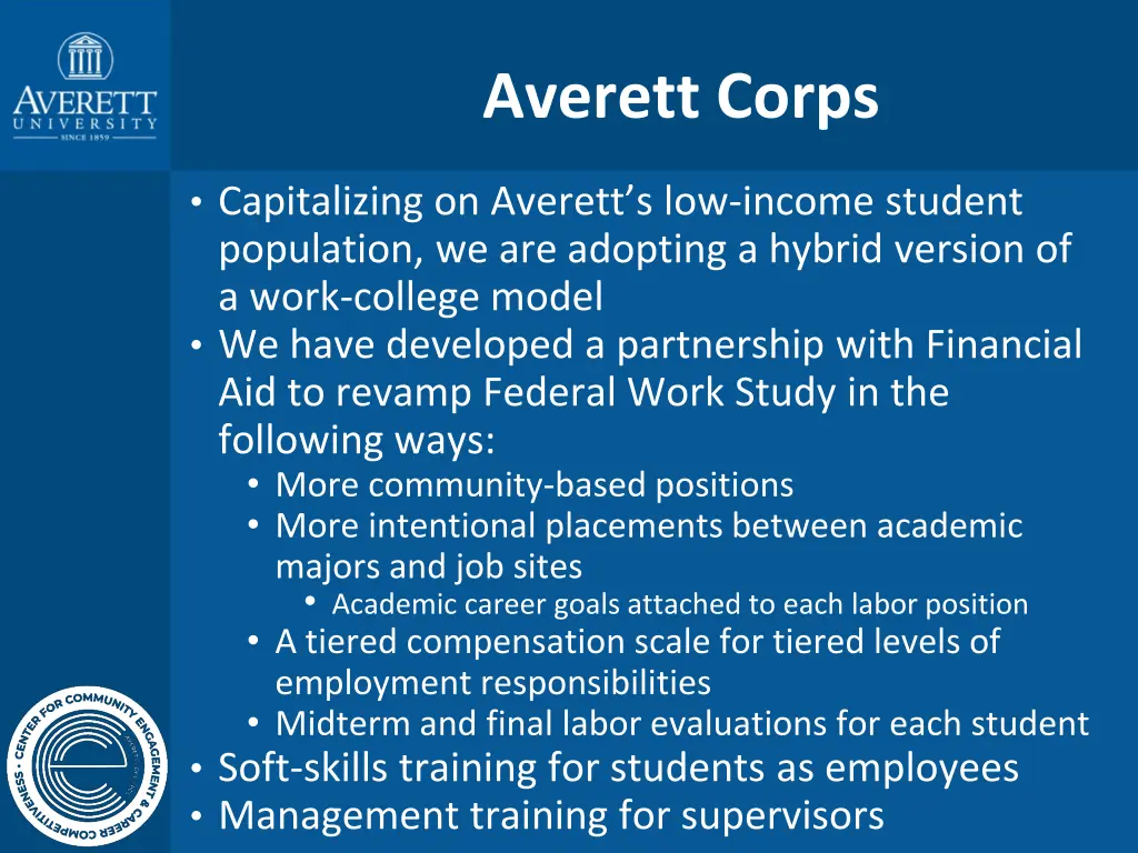 averett corps