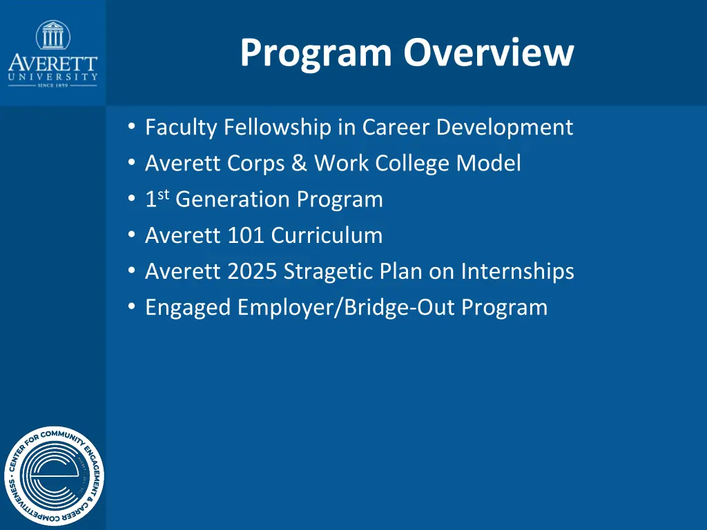 program overview