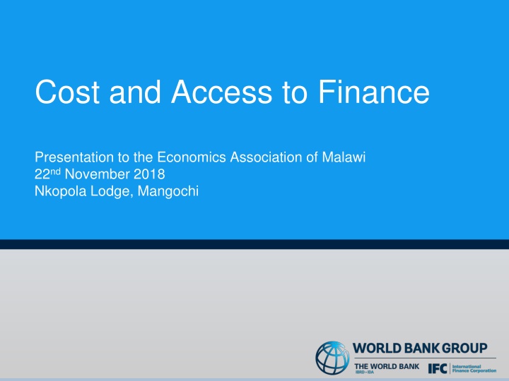 cost and access to finance