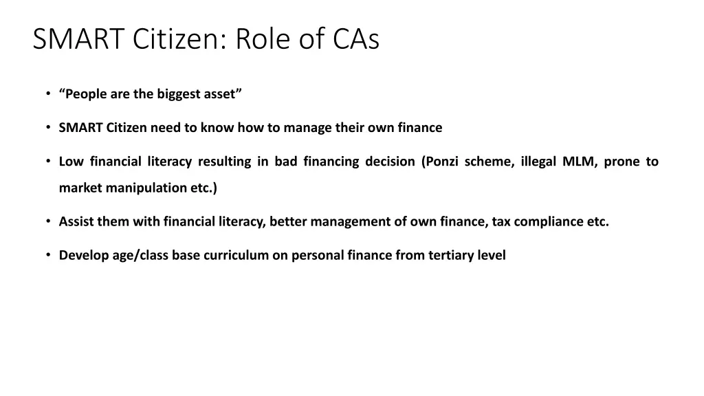 smart citizen role of cas