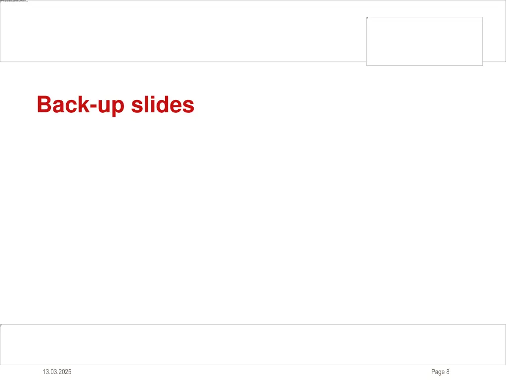 back up slides