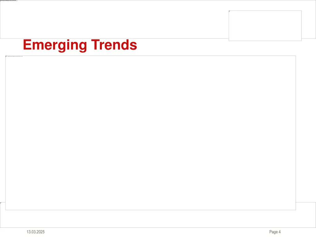 emerging trends
