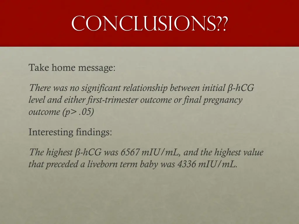 conclusions