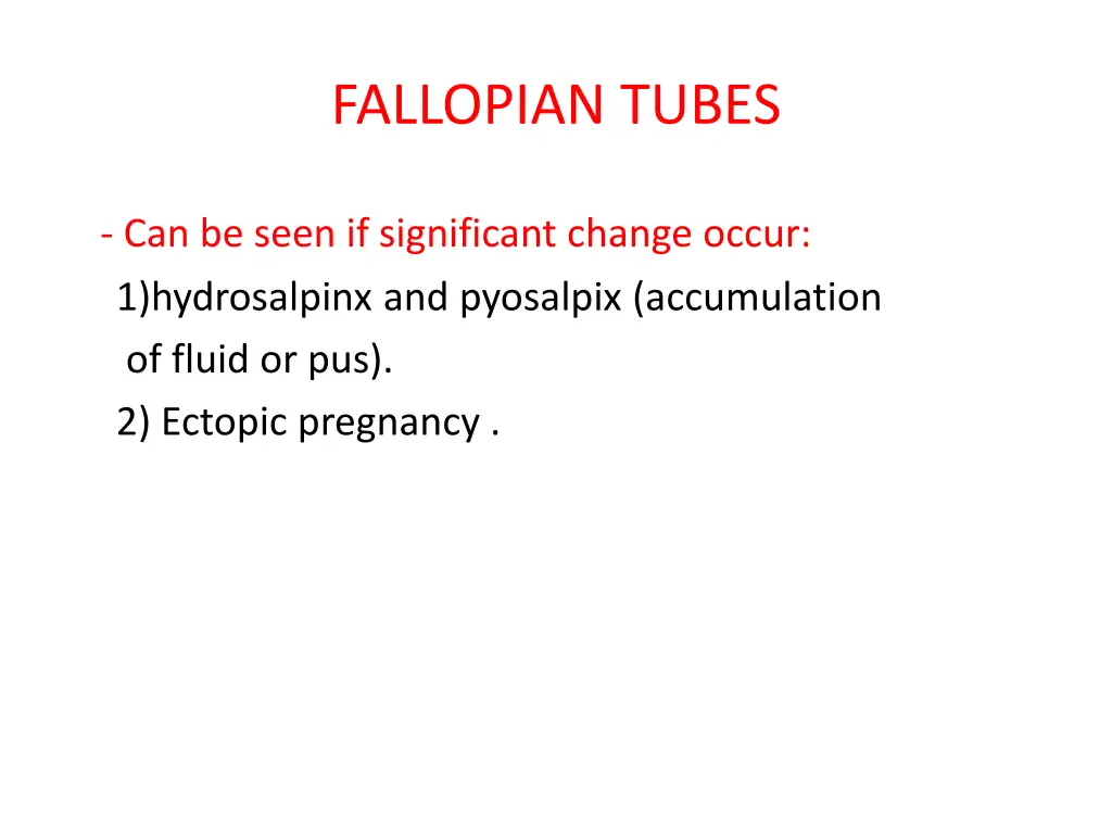 fallopian tubes