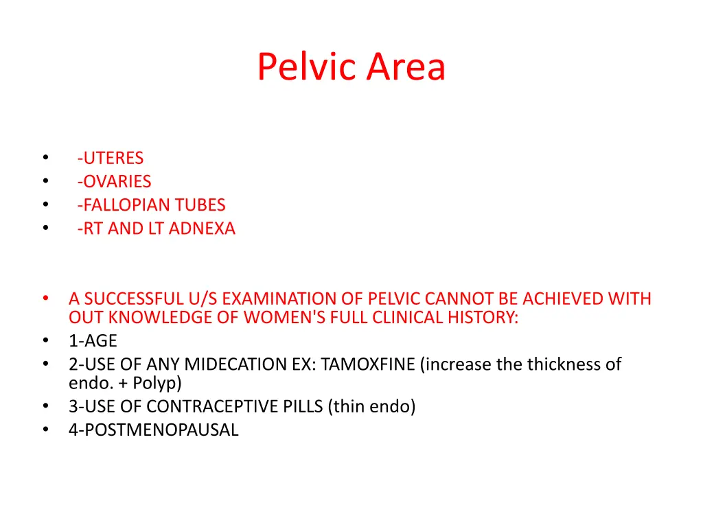 pelvic area