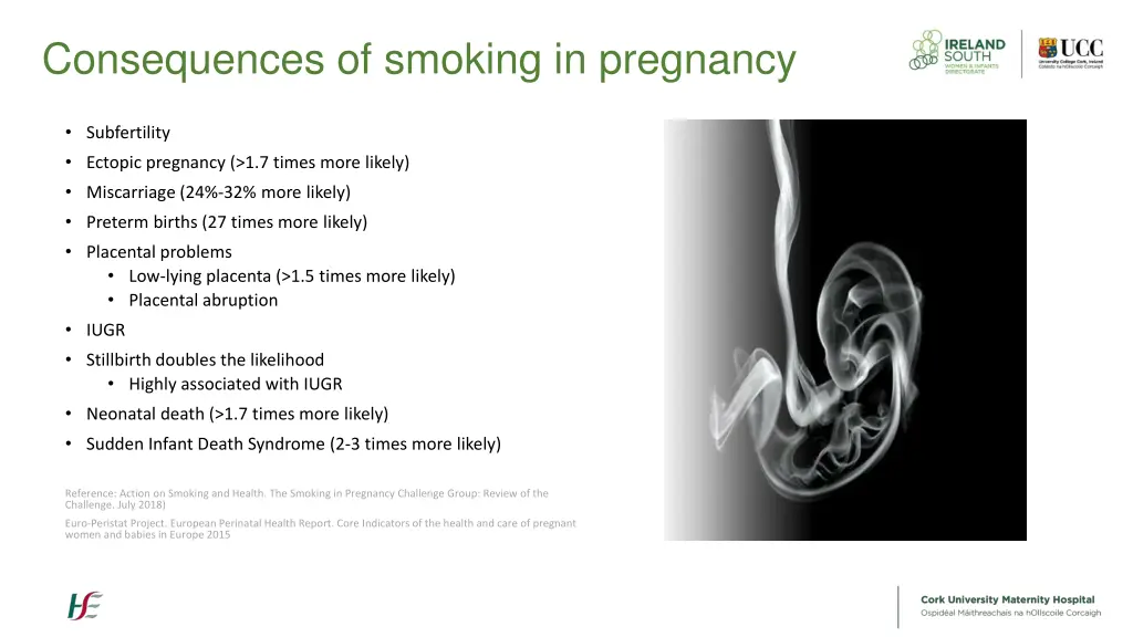 consequences of smoking in pregnancy