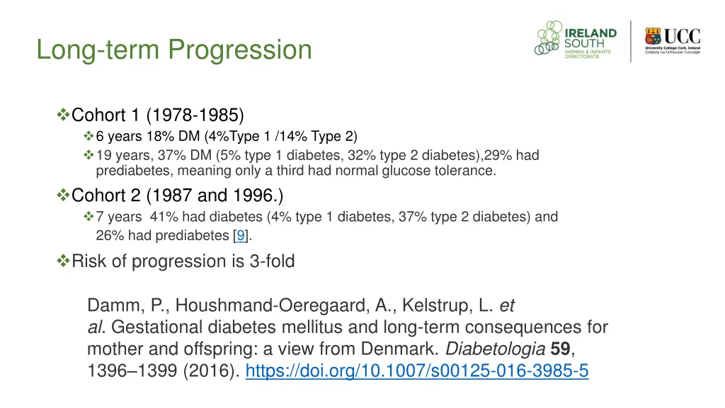 long term progression