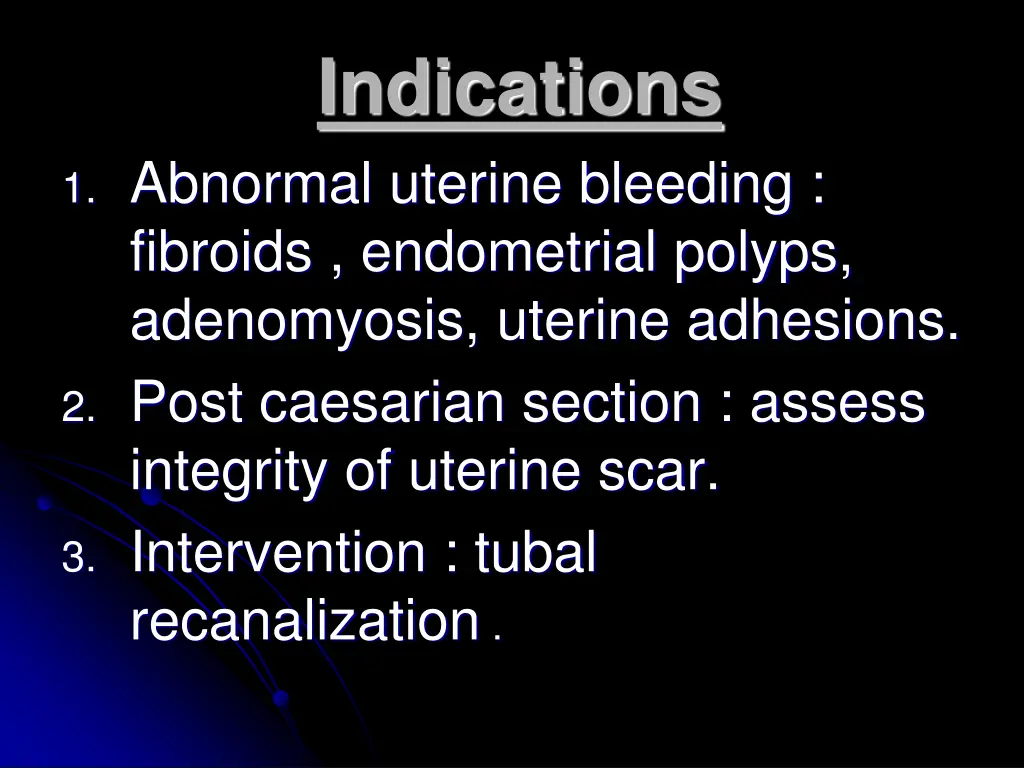 indications 1