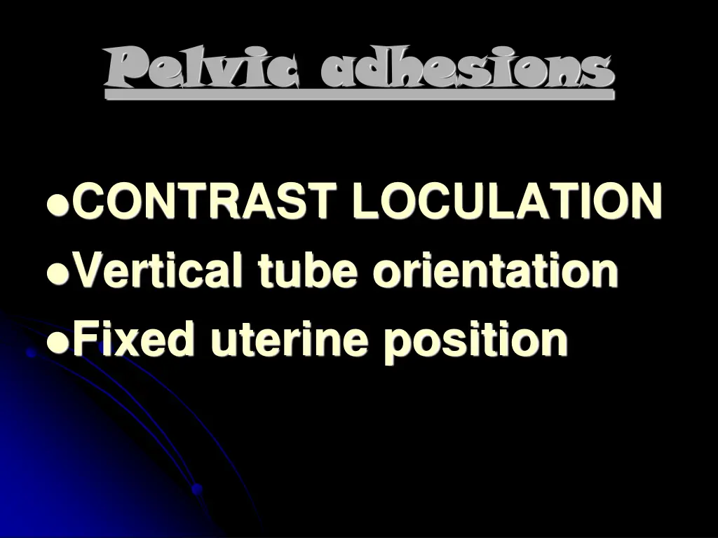 pelvic adhesions pelvic adhesions