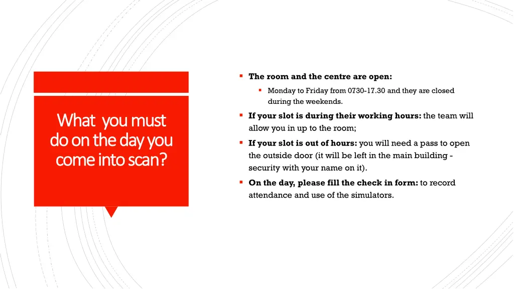the room and the centre are open