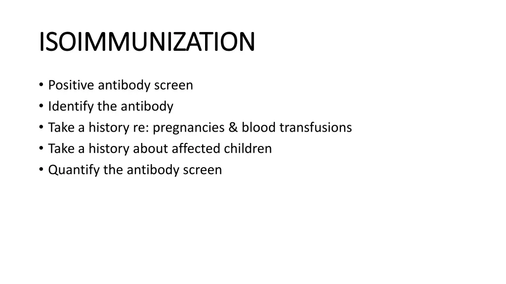 isoimmunization isoimmunization 1
