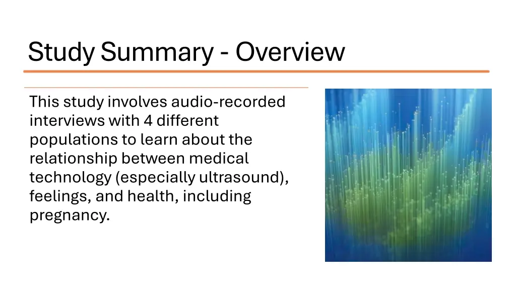 study summary overview