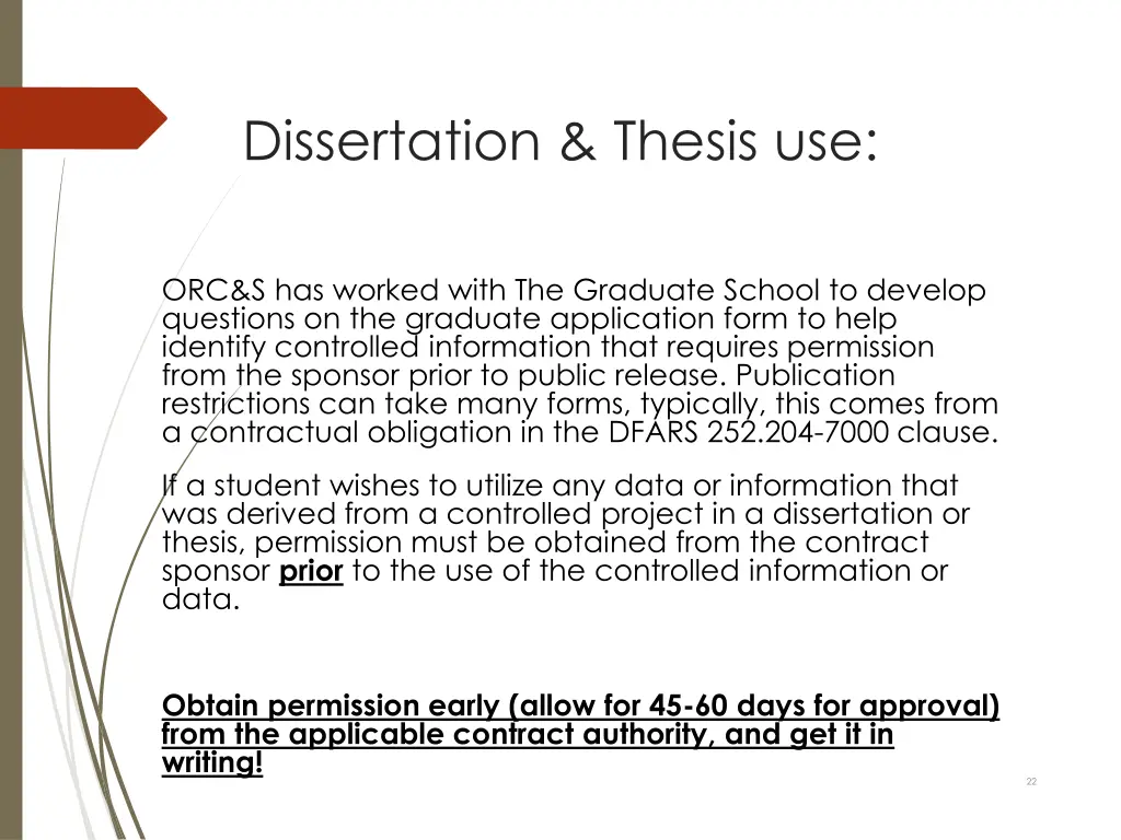 dissertation thesis use